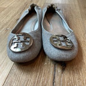 Tory Burch Reva Flats - Flannel light grey